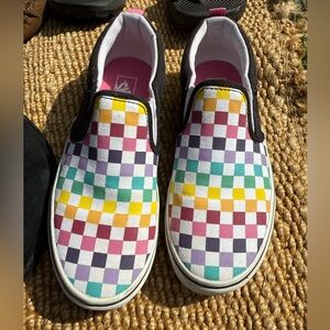 Colorful Checkered Vans Sneakers